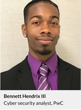 Professional headshot of Bennett Hendrix III, cyber security analyst at PwC