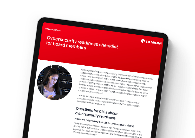 Cybersecurity readiness checklist for board members