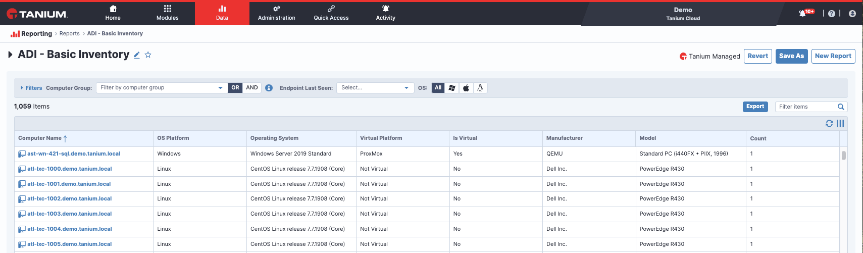 ADI Report Screenshot