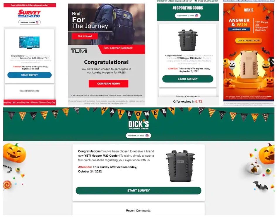 Example of sophisticated holiday phishing email