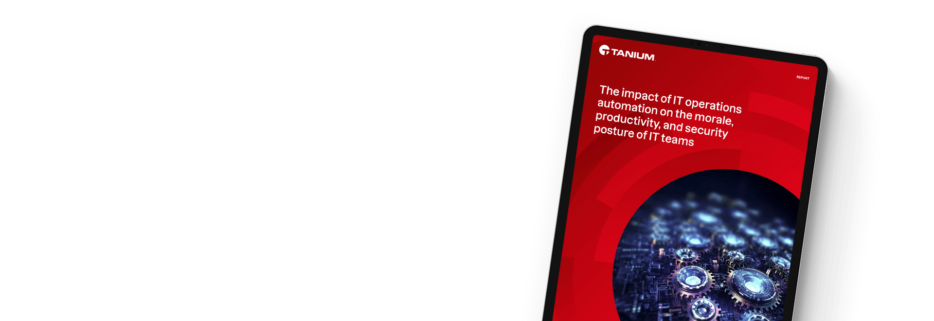 Australia study The impact of automation on IT teams report on tablet