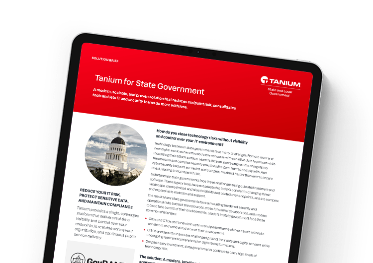 mobile image for Tanium for State Government