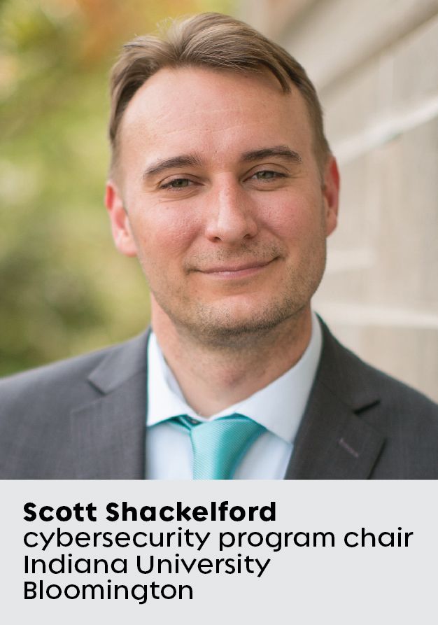 Headshot of Scott Shackelford, cybersecurity program chair at Indiana University Bloomington