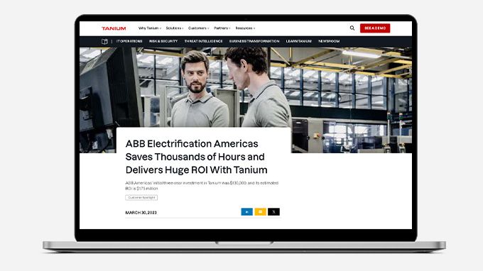 ABB Electrification Saves Thousands of Hours and Delivers Huge ROI With Tanium