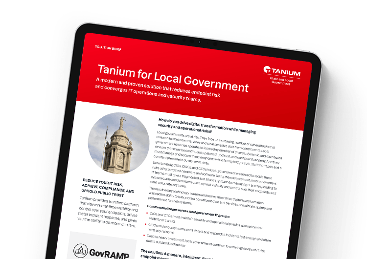 Mobile image for Tanium for Local Government