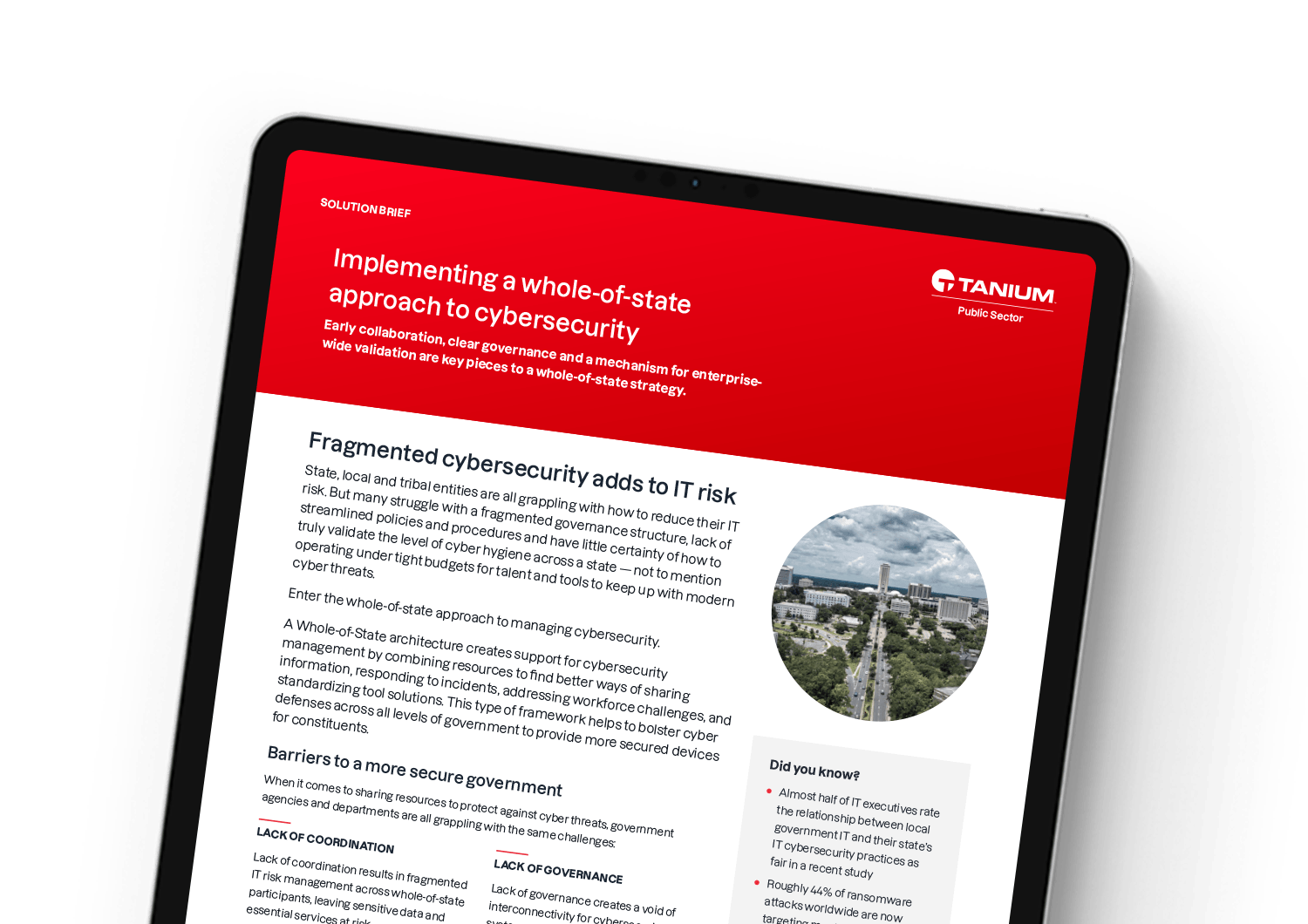 Implementing a whole-of-state approach to cybersecurity